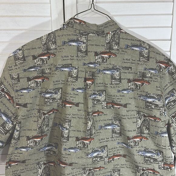 Columbia Shirt XXL Sight Fisher Print Short Sleeve NWT - Picture 7 of 14